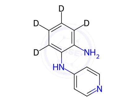 Chemical structure of 4-(2-Aminoanilino)pyridine-d4