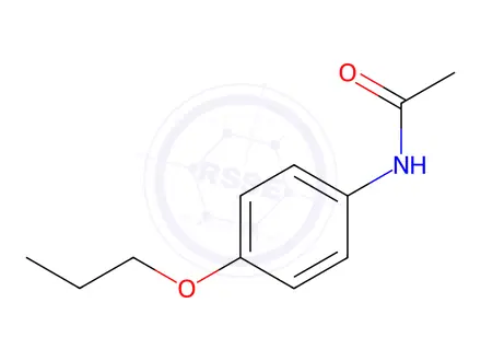 Chemical structure of N-(4-propoxyphenyl)acetamide