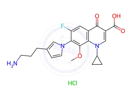 Chemical structure of Moxifloxacin Impurity 47 HCl