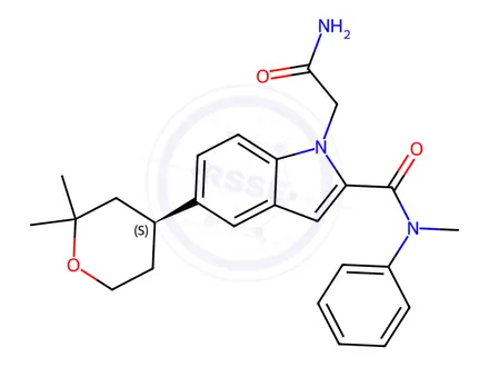 Chemical structure of Orforglipron Impurity 296