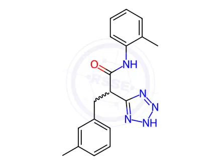 Chemical structure of N-(2-Methylphenyl)-3-(3-methylphenyl)-2-(2H-1,2,3,4-tetrazol-5-yl)propanamide
