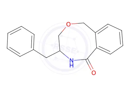 Chemical structure of 4-benzyl-4,5-dihydro-1h-2,5-benzoxazocin-6(3h)-one