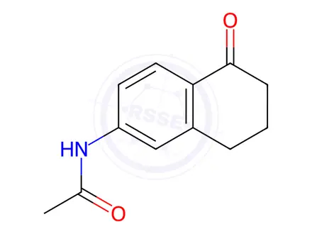 Chemical structure of N-(5-Oxo-5,6,7,8-tetrahydronaphthalen-2-yl)acetamide
