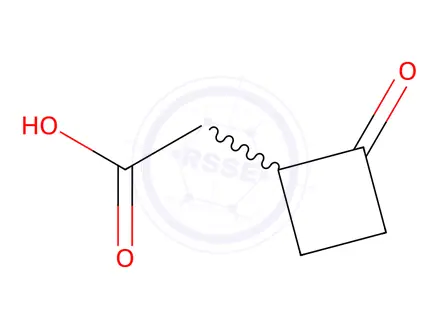 Chemical structure of 2-(2-oxocyclobutyl)acetic acid