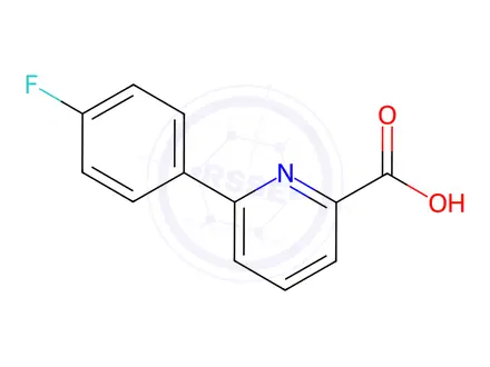 Chemical structure of 6-(4-Fluorophenyl)picolinic acid