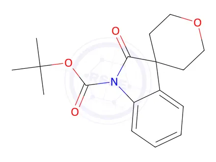 Chemical structure of tert-Butyl 2-oxo-2',3',5',6'-tetrahydrospiro[indoline-3,4'-pyran]-1-carboxylate