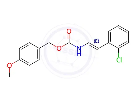 Chemical structure of (4-Methoxyphenyl)methyl N-[(E)-2-(2-chlorophenyl)ethenyl]carbamate
