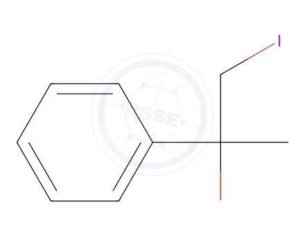 Chemical structure of (1-Iodo-2-methoxypropan-2-yl)benzene
