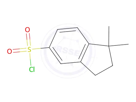 Chemical structure of 1,1-Dimethyl-2,3-dihydro-1H-indene-5-sulfonyl chloride