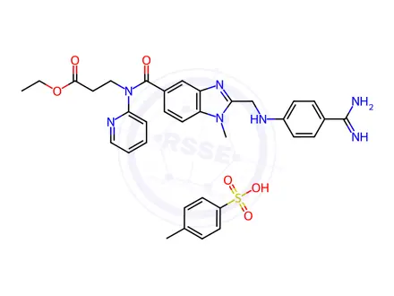 Chemical structure of Dabigatran Ethyl Ester Tosylate
