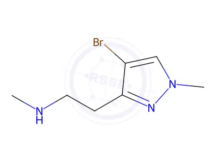 Chemical structure of [2-(4-bromo-1-methyl-1H-pyrazol-3-yl)ethyl](methyl)amine dihydrochloride