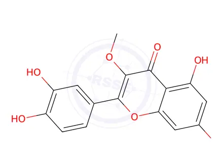 Chemical structure of 3-O-Methylquercetin