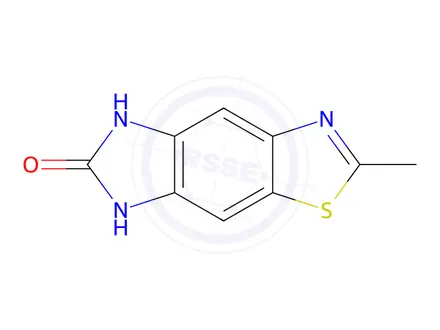 Chemical structure of 5H-Imidazo[4,5-f]benzothiazol-6-ol,2-methyl-(6CI)