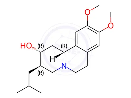 Chemical structure of (+)-α-Dihydrotetrabenazine