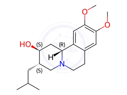 Chemical structure of (2S,3S,11bR)-Dihydrotetrabenazine