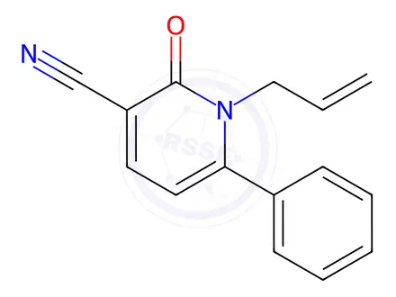 Chemical structure of 2-Oxo-6-phenyl-1-(prop-2-en-1-yl)-1,2-dihydropyridine-3-carbonitrile