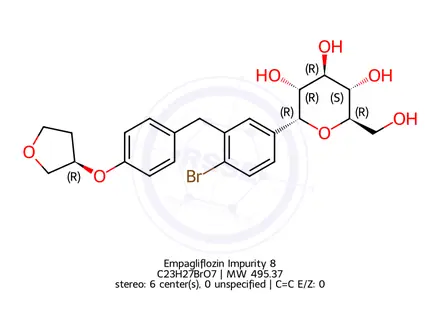 Chemical structure of Empagliflozin Impurity 557