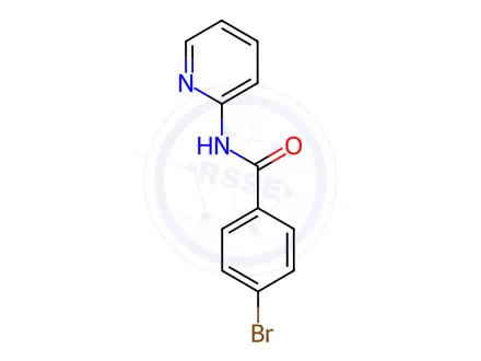 Chemical structure of 4-Bromo-N-(pyridin-2-yl)benzamide