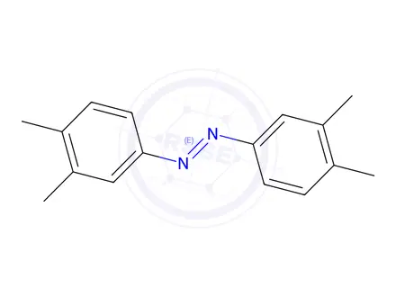 Chemical structure of Diazene, 1,2-bis(3,4-dimethylphenyl)-