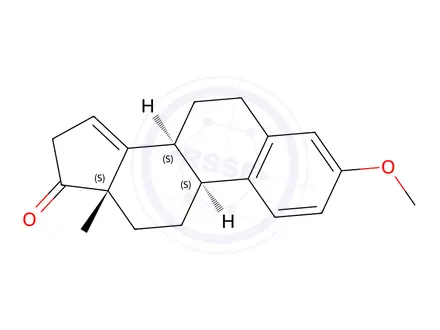 Chemical structure of (8α)-3-Methoxyestra-1,3,5(10),14-tetren-17-one