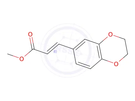 Chemical structure of (E)-Methyl 3-(2,3-dihydrobenzo[b][1,4]dioxin-6-yl)acrylate