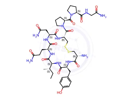 Chemical structure of Pro8-Oxytocin