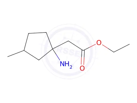 Chemical structure of Ethyl 2-(1-amino-3-methylcyclopentyl)acetate