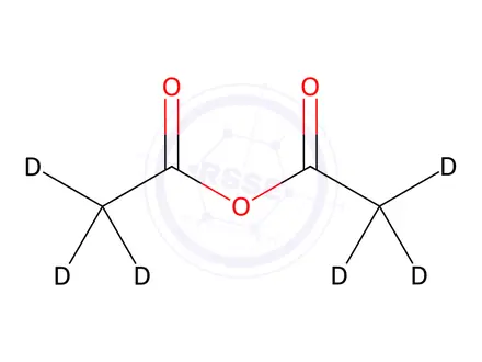 Chemical structure of Acetic Anhydride-D6
