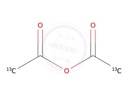 Chemical structure of ACETIC ANHYDRIDE (2,2'-13C2, 99%)