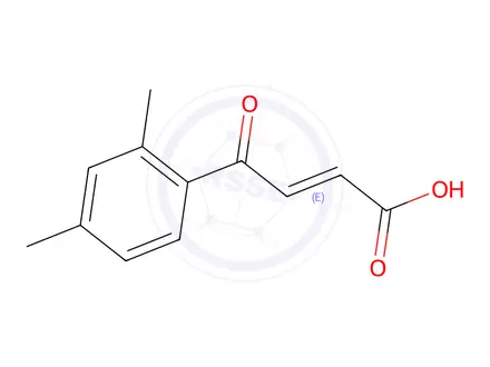 Chemical structure of (2E)-4-(2,4-Dimethylphenyl)-4-oxo-2-butenoic Acid