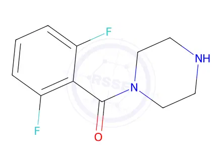 Chemical structure of 1-(2,6-Difluorobenzoyl)piperazine