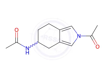 Chemical structure of N-(2-Acetyl-4,5,6,7-tetrahydro-2H-isoindol-5-yl)-acetamide