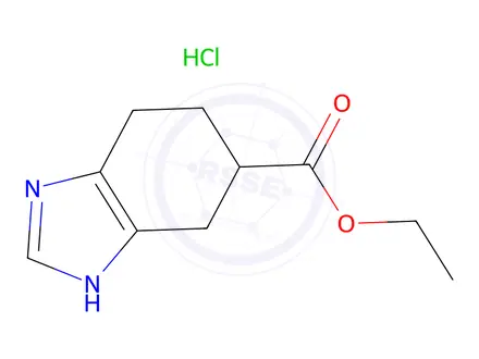 Chemical structure of Ethyl 4,5,6,7-tetrahydro-1H-benzo[d]imidazole-6-carboxylate hydrochloride