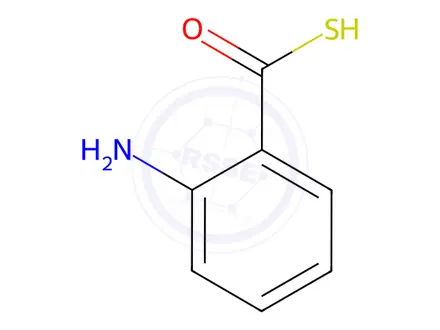 Chemical structure of 2-Aminothiobenzoic acid