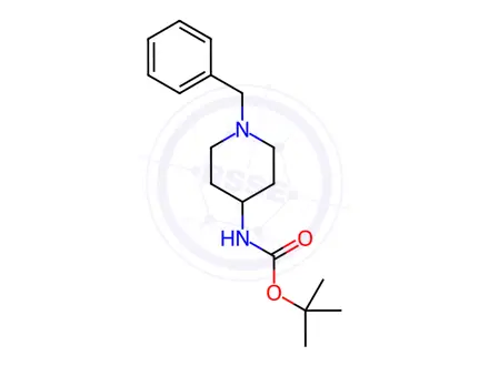 Chemical structure of 1-Benzyl-4-(N-BOC-amino)piperidine