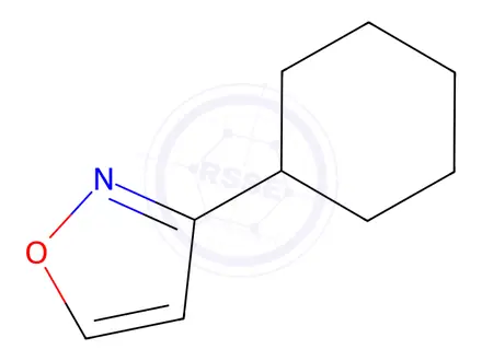 Chemical structure of Isoxazole, 3-cyclohexyl-(8CI)