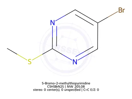 Chemical structure of 5-Bromo-2-methylthiopyrimidine