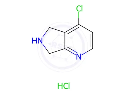 Chemical structure of 4-chloro-6,7-dihydro-5H-pyrrolo[3,4-b]pyridine