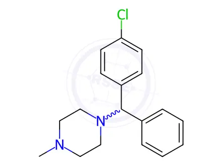 Chemical structure of Chlorcyclizine
