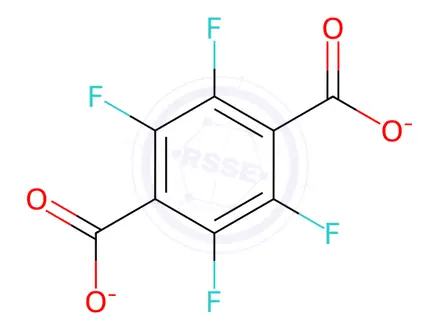 Chemical structure of Potassium tetrafluoroterephthalate