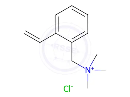 Chemical structure of (o-Vinylbenzyl)trimethylammonium chloride