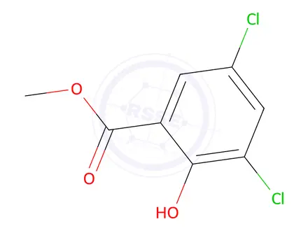 Chemical structure of Methyl 3,5-dichloro-2-hydroxybenzoate