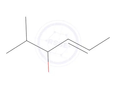 Chemical structure of Trans-2-methyl-4-hexen-3-ol