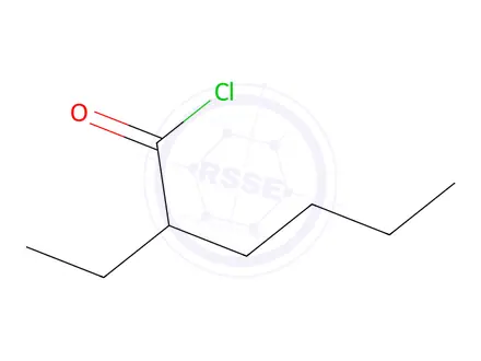 Chemical structure of 2-Ethylhexanoic acid chloride