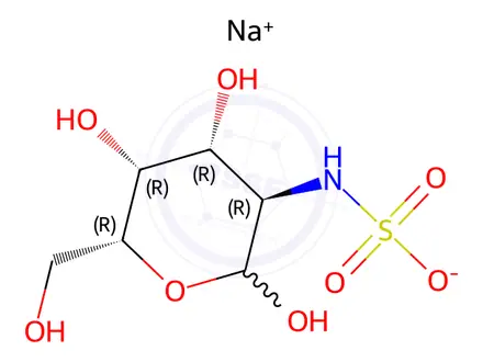 Chemical structure of D-Galactosamine-2-N-sulfate sodium salt