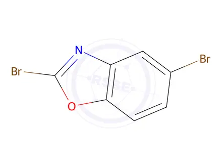 Chemical structure of 2,5-Dibromobenzo[d]oxazole