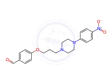 Chemical structure of 4-{3-[4-(4-nitrophenyl)piperazin-1-yl]propoxy}benzaldehyde