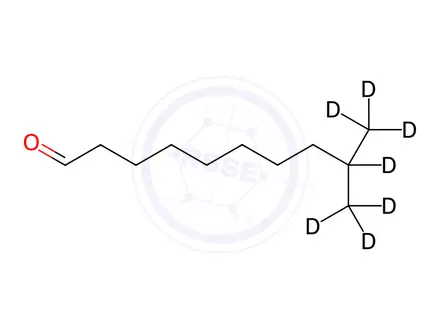 Chemical structure of 9-Methyldecanal-d7