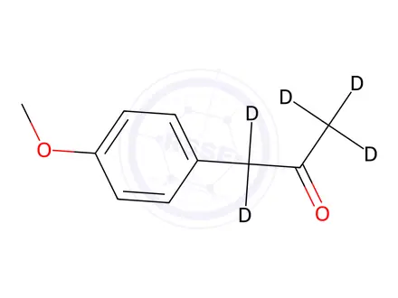 Chemical structure of 4'-Methoxyacetophenone-d5