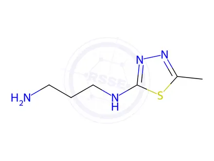 Chemical structure of N1-(5-methyl-1,3,4-thiadiazol-2-yl)propane-1,3-diamine